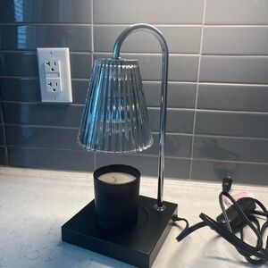 Cynthia Rowley silver/glass candle warmer